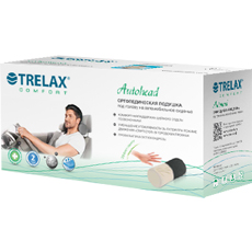 Ортопедическая подушка Trelax Autohead (П16) для автомобиля (серая)