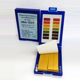 Индикаторная бумага для определения  pH воды «ИВА-ТЕСТ»