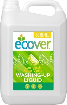 Эко-жидкость Ecover для мытья посуды с лимоном и алоэ-вера 5 л